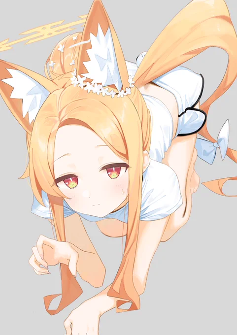ねこのポーズをする予知夢… 