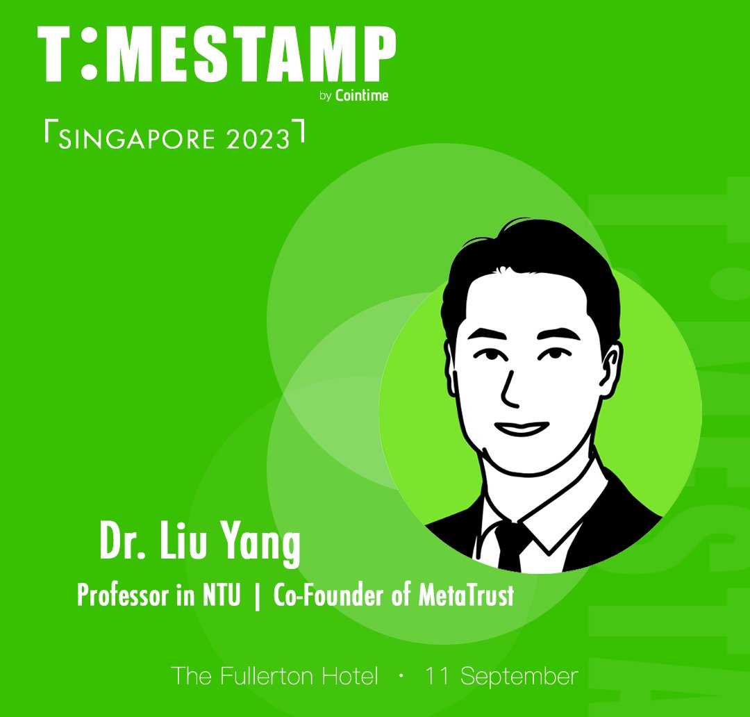 MetaTrustLabs's tweet image. 👏👏👏 Our co-founder @ProfMetaTrust will attend the TimeStamp Summit @Timestampsummit  in Singapore very soon! 
Don’t miss the opportunity to learn from the best in the field about #Web3 security. 🛡️
📌 Meet us at: timestamp.cointime.com
#TIMESTAMP #MetaTrust #Token2049