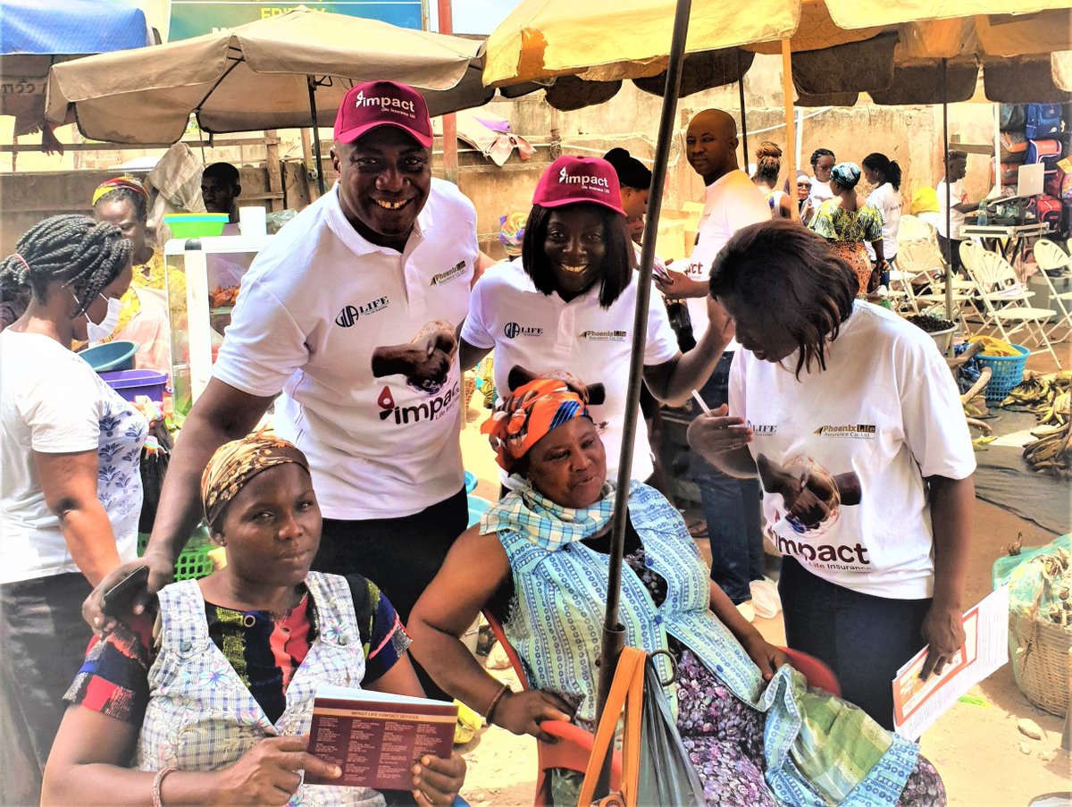 ImpactLifeGh's tweet photo. The visit to our Customers in the Ashaiman Market was nothing short of amazing. Great testimonies which had us welcoming several new customers on board. Join the Impact Life Family today. Don't miss out.
#flashbackfriday #impact #impactlife #lifeinsurance  #wedolife #noworries https://t.co/6DgFww5XnU