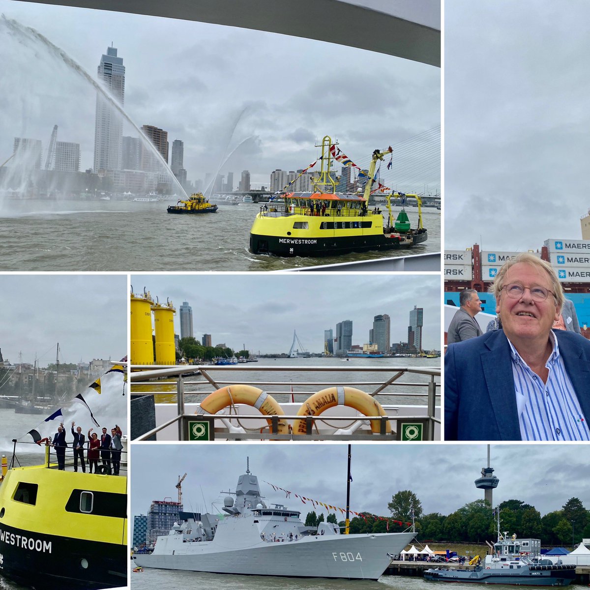 Mooi om de opening van de <a href="/Wereldhavendgn/">Wereldhavendagen Rotterdam</a> samen met de 100-jarige Vereniging voor Zuid-Hollandse Gemeenten op de Nieuwe Maas te beleven. De Nieuwe Maas en Beneden Merwede en dus ook <a href="/rotterdam/">Gemeente Rotterdam</a> en <a href="/Sliedrechtgem/">Gemeente Sliedrecht</a> zijn via water en bedrijven verbonden. 
<a href="/SmartDeltaDS/">Smart Delta Drechtsteden</a> <a href="/zuid_holland/">Provincie Zuid-Holland</a>