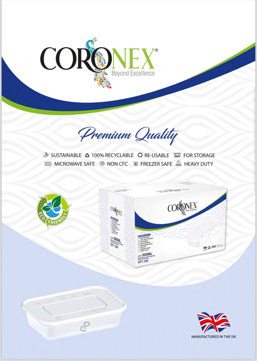 Coronex_CP's tweet image. About Us;
Coronex exemplifies the mantra of "Au-delà de l'excellence," which translates to "Beyond Excellence." Our purpose extends beyond merely achieving excellence; it encompasses the ambition to redefine it.

#Coronex 
#FoodPackagingSolution 
#PackagingManufactur