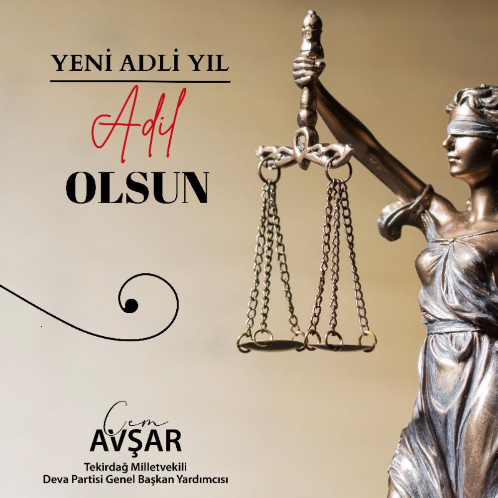 cem_avs's tweet photo. Yeni adli yıl hukuk camiamıza ve tüm milletimize hayırlı olsun. Adaletin gerçek anlamda mülkün temeli olduğu inancı ve gayretiyle geçen bir yıl olmasını diliyorum. https://t.co/JArGWBL3cO