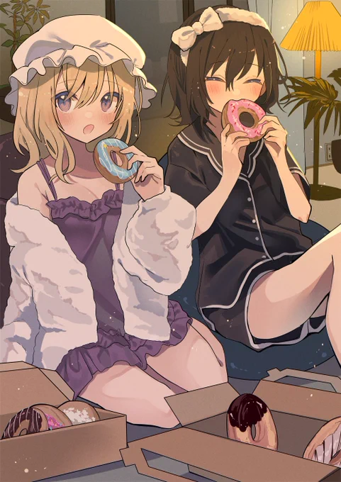 秘封俱楽部と夜食ドーナツ 