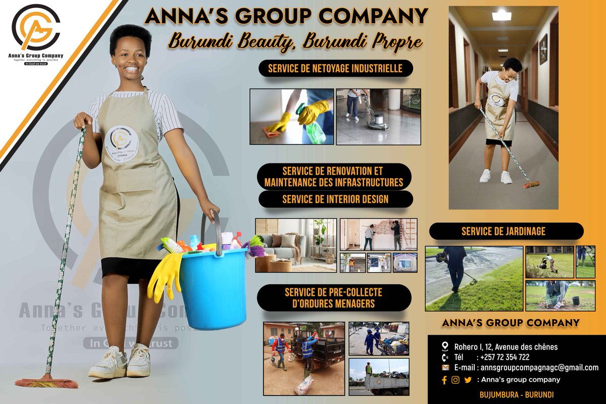 missniyera_anna's tweet photo. AGC company 
Dukora services de nettoyage 
Karibu!!!! https://t.co/yzK7f3pBS7