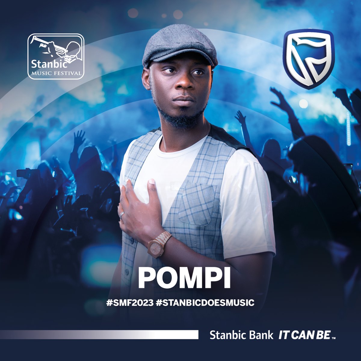 The African Eagle aka Pompi will grace the Stanbic Music Fest Friday, 13th October stage! Come and groove to Pole Pole to Giant Killer! #SMF2023 #StanbicDoesMusic #Pompi #ZambianMusic #LivePerformance #LocalTalent