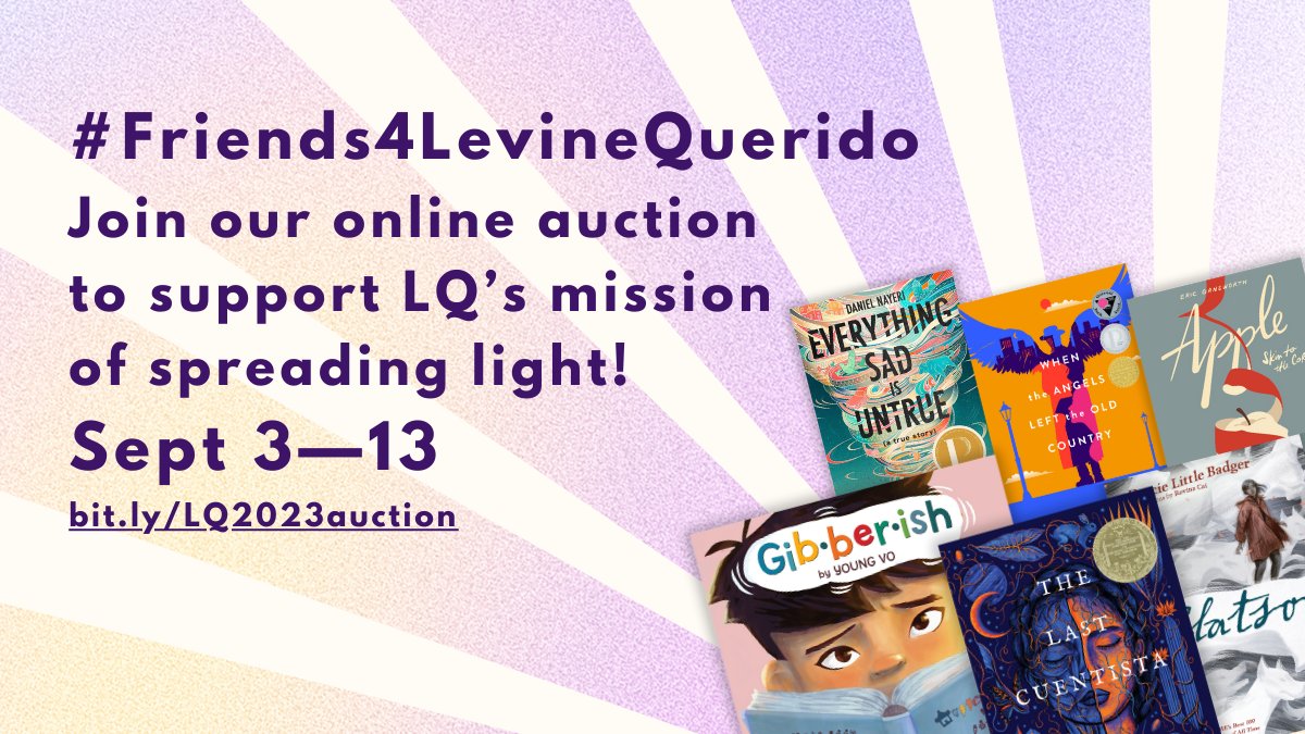 Support @LevineQuerido's mission of spreading the light! The auction begins Sunday and includes a critique offered by @ArthurALevine1 himself! #Friends4LevineQuerido
