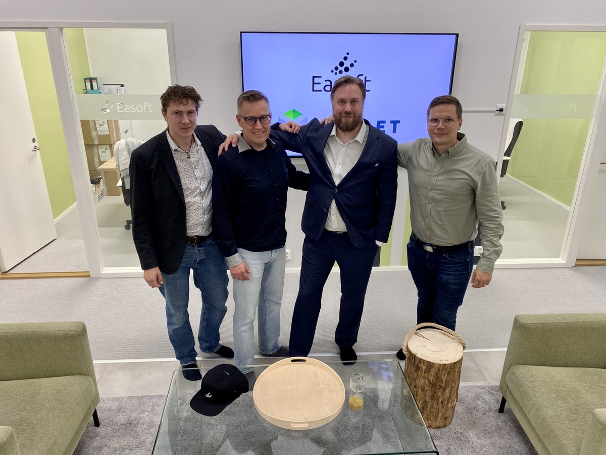 Easoft ❤️ Maplet 
Tänään eka päivä uudessa työssä!
lnkd.in/e2xvMQYm