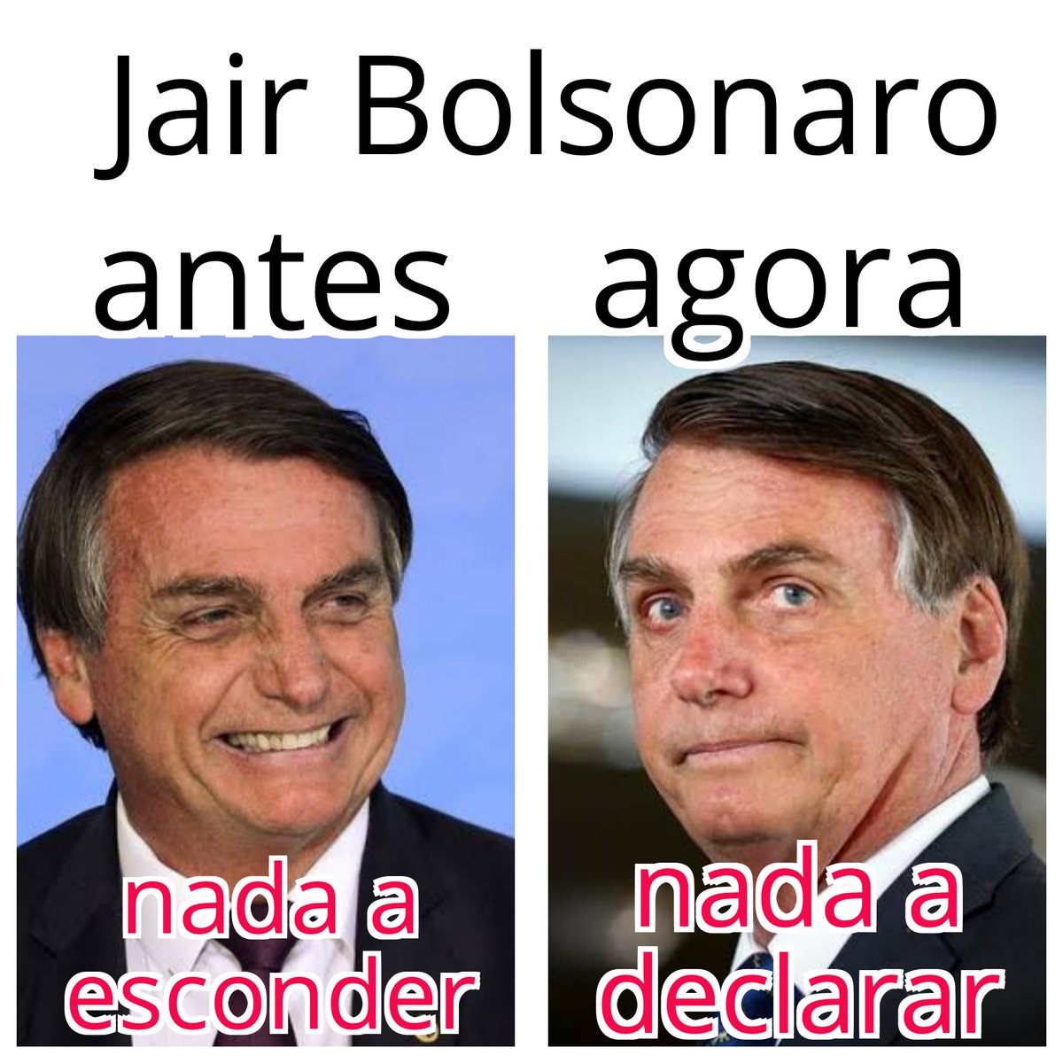 O discurso mudou rapidinho.