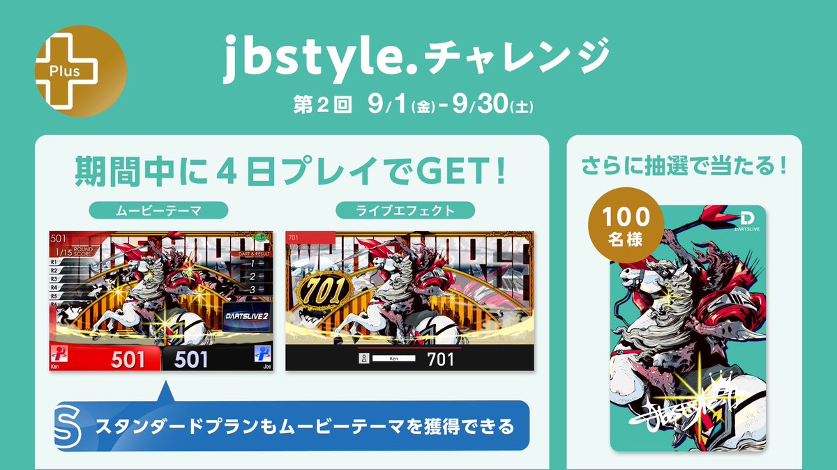 ダーツライブカード チャレンジ当選品 premium + プレミアム＋】ダーツライブカードチャレンジ 第3回 開催中