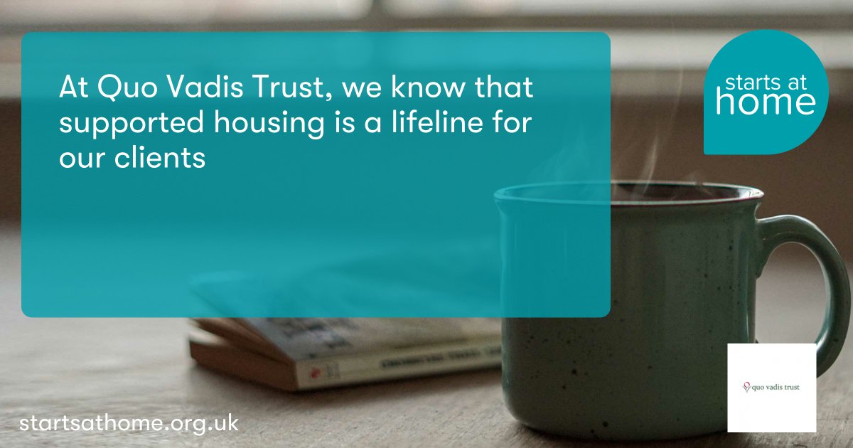 QuoVadisTrust's tweet image. Today we're celebrating #StartsAtHome day, to help raise the profile of #SupportedLiving and to share the good work our charity, and others, carry out for people in need of #SupportedHousing