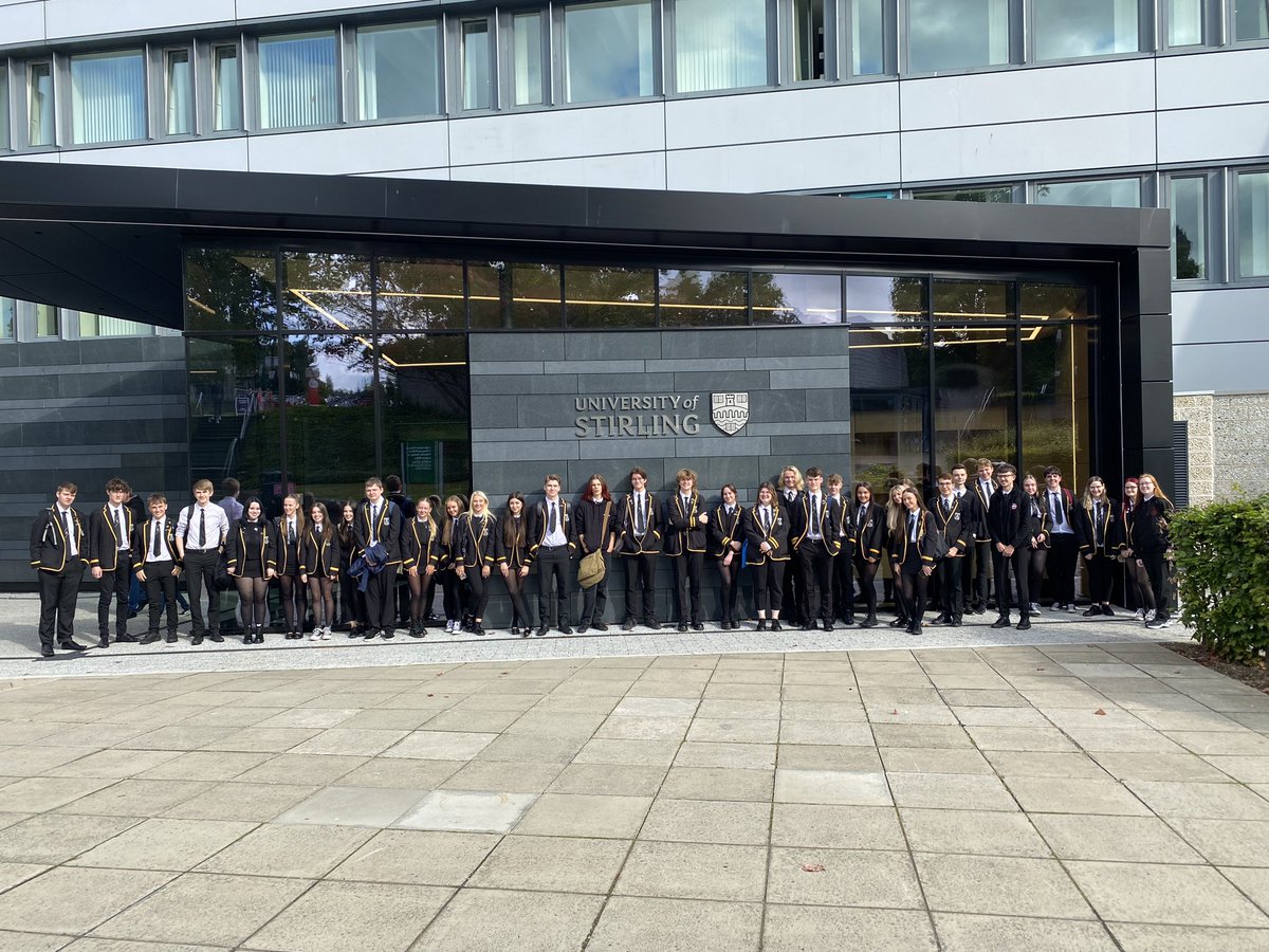 UCAS exhibition at Stirling University- all our seniors are ready to go &amp; find out about their future!