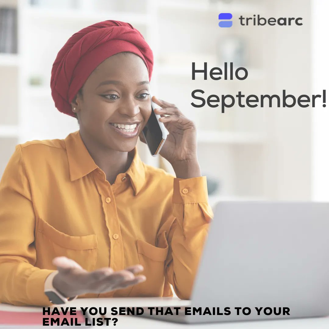 tribearc's tweet photo. It's September! 😍😍

Have you sent those emails to your email list? It's a new month, and a perfect opportunity to connect with your audience and share valuable content or promotions. 

Happy New Month📧

#HelloSeptember #EmailMarketing #NewMonthGoals #tribearc #tribearcmail https://t.co/47HtCRsRwU