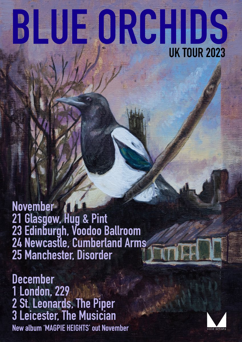 BlueOrchids4's tweet photo. Tickets for Blue Orchids Nov/Dec tour NOW ON SALE here:  https://t.co/fFkjd38307 grab 'em while they're hot! https://t.co/foWH6nMBQj