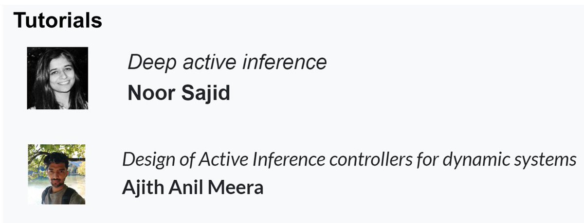 iwai_ws's tweet image. We have amazing news!
SUPER #ActiveInference TUTORIALS at #IWAI2023 by @nsajidt (Deep active inference) and Ajith Meera (Active inference controllers, robotics)