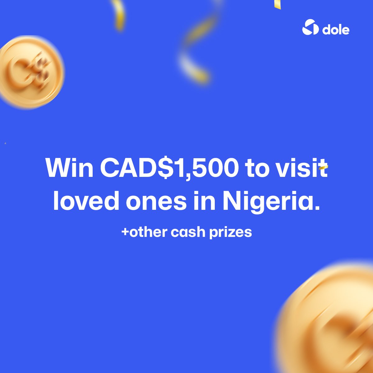 zoleapp's tweet photo. At Dole, it’s not just a new month for our users, it’s a month filled with exciting prizes to be won. Don’t be left out, download the Dole app now and start sending money to friends and family to stand a chance of winning! ☺️ https://t.co/Hk0EBVTvWU