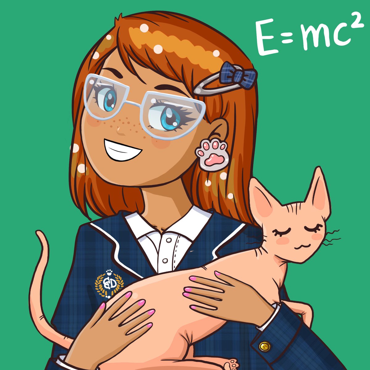 GM and happy start of the School Year! Is it today in your country or you start later/earlier?👀📚🏫 #crazycatdamsels #catsuthecat #firstdayofschool