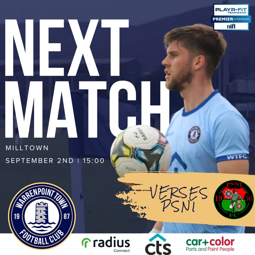 thepointfc's tweet photo. 𝘽𝘼𝘾𝙆 𝘼𝙏 𝙈𝙄𝙇𝙇𝙏𝙊𝙒𝙉

Tomorrow, we return to Milltown for the first time this season! We'll welcome PSNI FC for a 15:00 kick-off. 

Head over to Facebook, where you could win free entry,  a burger, and pint!

#WTFC #ThePoint https://t.co/A1Aq05NLO8