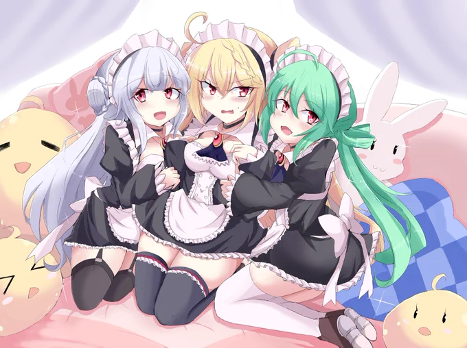 6アニバーサリーということでメイドCクラスです#アズレン6周年アート#アズールレーン 