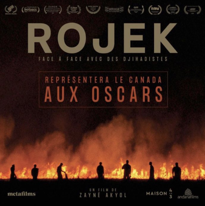 Delegazione del Québec in Italia (@quebecitalia_it) on Twitter photo Un’altra bellissima notizia per il cinema del Québec! Sarà il documentario “Rojek” della regista quebecchese <a href="/ZayneAkyol/">Zaynê Akyol</a> a rappresentare il Canada alla prossima edizione degli Oscar come miglior film straniero. <a href="/MetafilmsInc/">Metafilms inc.</a> Un’altra bellissima notizia per il cinema del Québec! Sarà il documentario “Rojek” della regista quebecchese <a href="/ZayneAkyol/">Zaynê Akyol</a> a rappresentare il Canada alla prossima edizione degli Oscar come miglior film straniero. <a href="/MetafilmsInc/">Metafilms inc.</a>