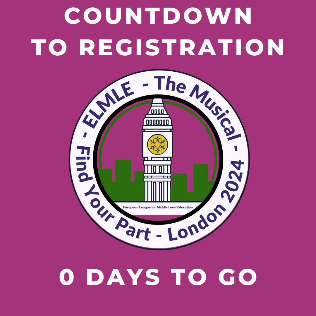 What are you waiting for?! Registration for #ELMLELondon is open!!  We can't wait to learn and share with you!  #professionaldevelopment #teacherled #middleschool sites.google.com/elmle.org/home…