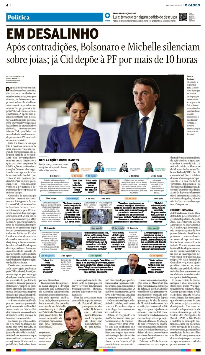 rf5791's tweet photo. Preferiram ficar em silêncio diante das contradições. Não desmentiram nada. A defesa chegou a soltar nota afirmando que o STF não teria competência p/ julgá-los.
#ladrao #joias #roubo #STF #bolsonaro #michelle #bolsonarocovarde #policiafederal #relogios #diamantes https://t.co/kYS7wb3OWB