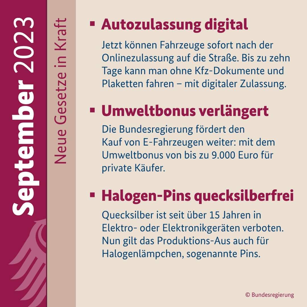 'Die Bundesregierung' fördert gar nichts mit 9.000 Euro, sondern allenfalls die Bundesrepublik, sprich der Souverän, tut dies. 
Insinuieren sie absichtlich vor Wahlen, dass 'die Bundesregierung' Geld verteilt, @Bundeskanzler, @c_lindner?

#PolitischeBildung #Regierungspropaganda