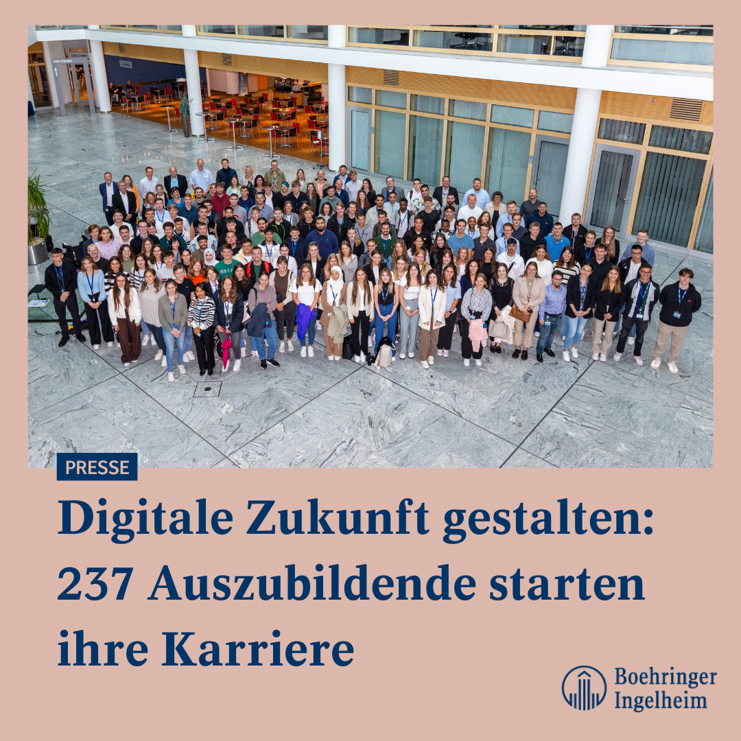 #PRESSE: Boehringer Ingelheim begrüßt die neuen Auszubildenden und dualen Studierenden an den deutschen Standorten. 👉bit.ly/44uGpMx