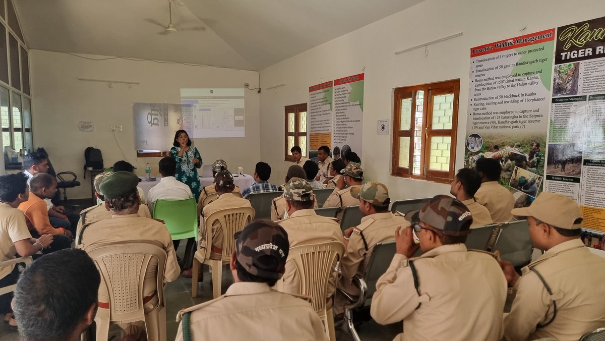 #Empowering our #frontlineheroes! 💪 On 1st Sept 2023, a workshop by @MSTrIPES team of @wii_india  held at Mukki Range Office, boosted the #skills of frontlinestaff & computer operators from samnapur, khapa, bhaisanghat & mukki Range. Together, we're stronger! 💻🌿