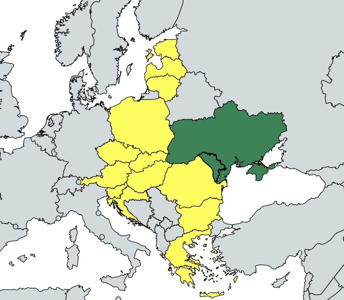 BREAKING:

Greece will become a member of the Three Seas Initiative next week, expanding the alliance to 13 states.

Moldova will become the second country to receive the status of “Participating Partner” after Ukraine received it last year.

The Three Seas Initiative is growing!