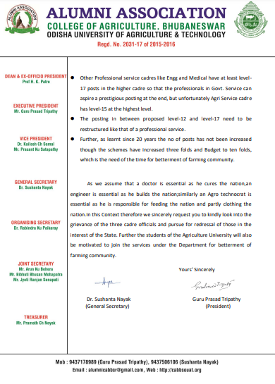 OASA_odisha's tweet photo. We are obliged to Alumni Association of College of Agriculture, OUAT, Bhubaneswar for such a huge support. The Restructuring will definitely boost the students to be a part of Agriculture &amp; FE Dept and serve the farming community.
@CMO_Odisha @MoSarkar5T @IPR_Odisha @arvindpadhee https://t.co/6rDPA2ywRu