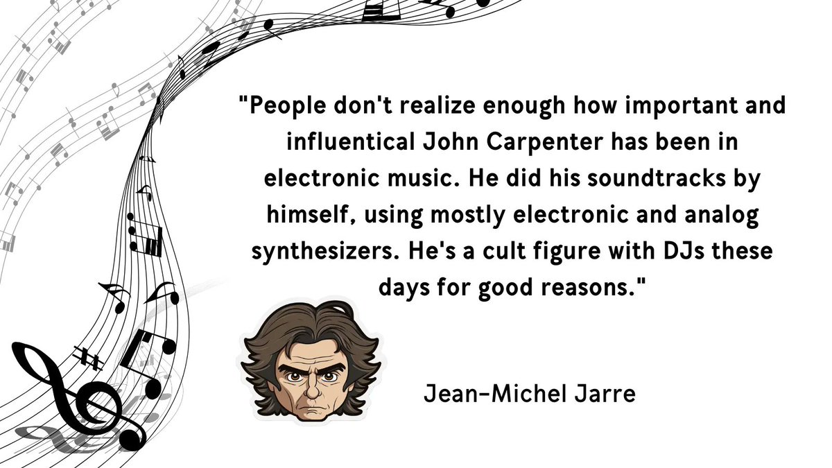 Dive into the world of synthesizers with the wisdom of Jean-Michel Jarre.

#SynthQuote #JeanMichelJarre #Jarre #SynthesizerWisdom #MusicEducation #SynthInspiration #SynthCommunity #SynthLove #ElectronicMusic #SynthLife #MusicQuotes #InspiringQuotes #MonthlyQuote #SynthHead