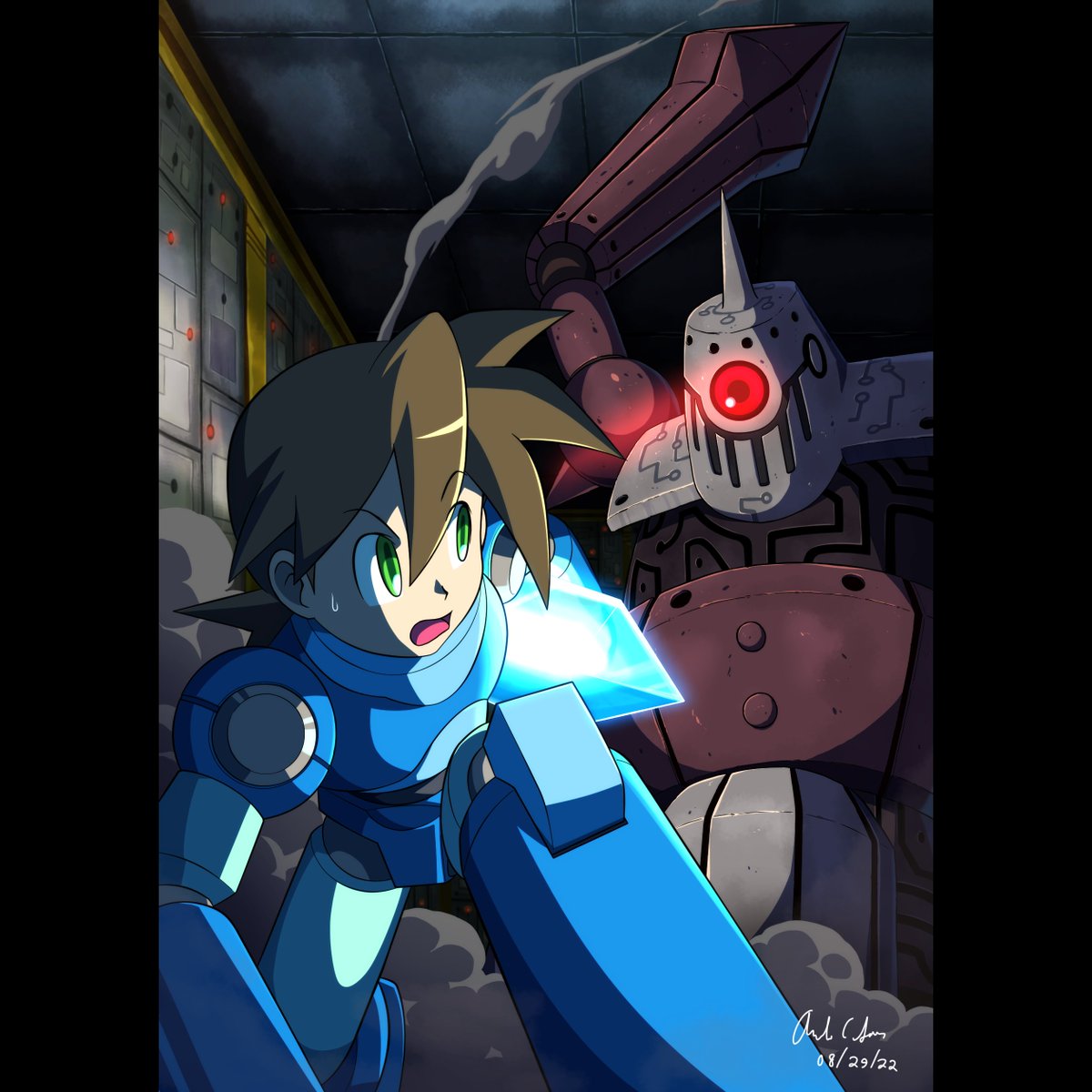 Megaman Legends: Hanmuru Doll

My page art contribution to <a href="/MechHeartZine/">Mechanical Heart: A Megaman Zine</a>. 

Sharing just now as I am clear for posting in Sept 1.

#megaman #ロックマン