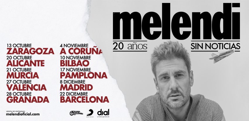 melendi_tour's tweet image. QUE SÍ, QUE TENEMOS NOTICIAS, QUE HOLANDA VUELVE DE VERDAD! 🗞️❤️‍🔥🤘🏼

La Gira 20 Años Sin Noticias hará parada en 𝟭𝟬 𝘂́𝗻𝗶𝗰𝗮𝘀 𝗰𝗶𝘂𝗱𝗮𝗱𝗲𝘀.

Entradas a la venta el 7 de septiembre a partir de las 12h en melendioficial.com

#VuelveHolanda #Melendi #MilindriComeBack