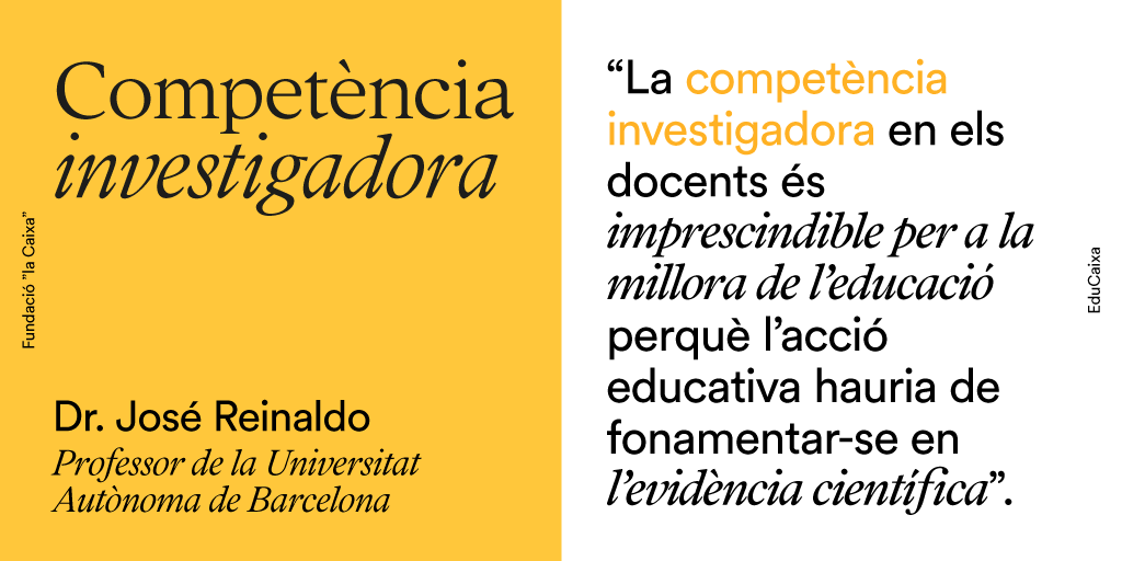 Això és el que estableix el Doctor Reinaldo de la importància de la competència investigadora.​

👇🏽👇🏽👇🏽

Descobreix-ne més a educaixa.org/ca/-/competenc…
​
#CreureÉsCrear