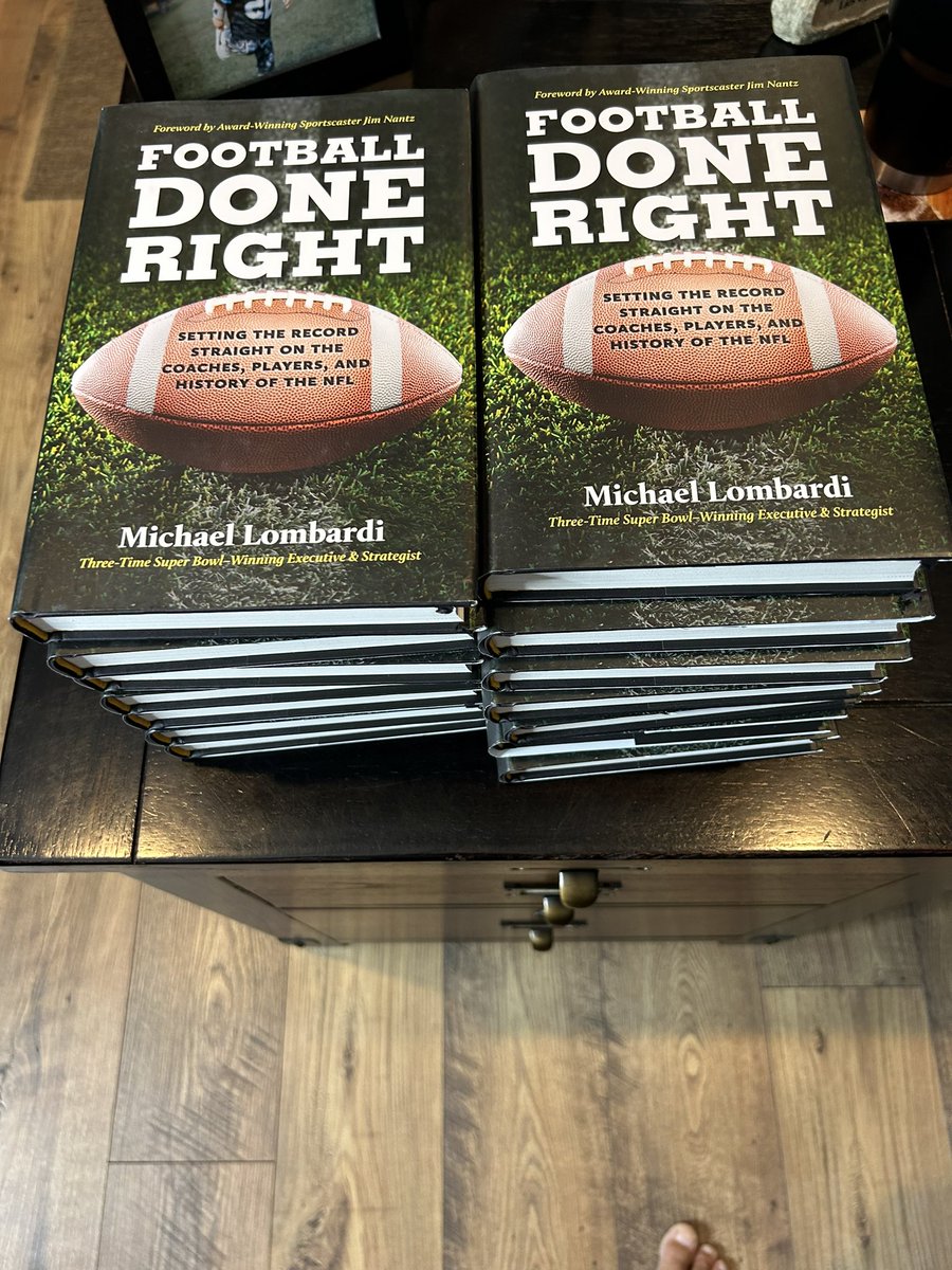 Getting ready to sign and thank those that helped me throughout my career.  Football Done Right available on September 5th.