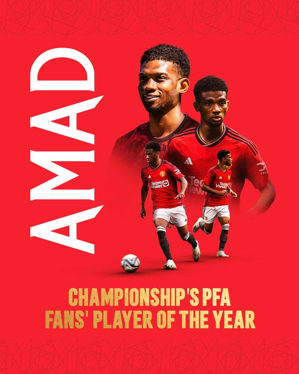 ManUtd's tweet photo. In recognition of a memorable 2022/23 campaign for @AmadDiallo_19 🌟

#MUFC || #PFAawards https://t.co/PgmI7ZIo17