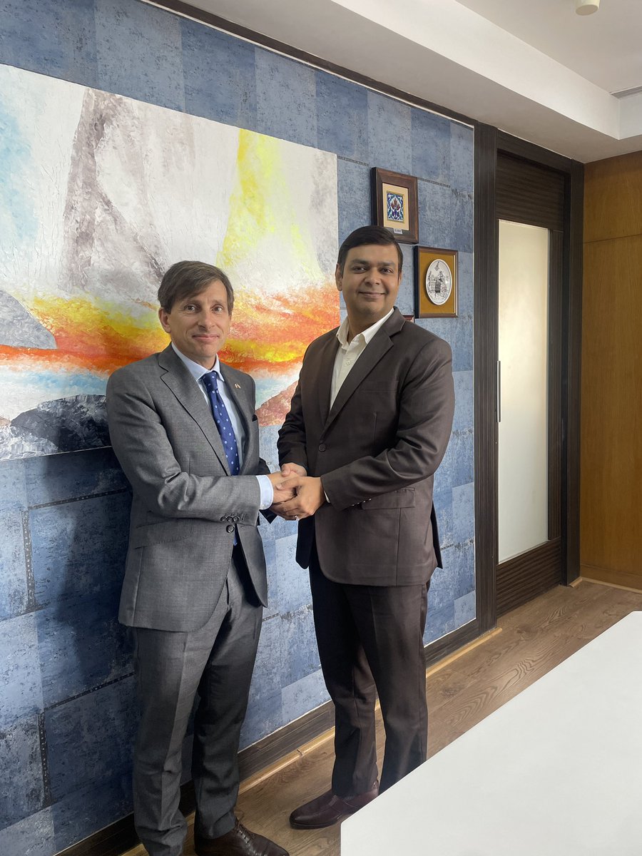 CEO MIDC (@midc_ceo) on Twitter photo It was a pleasure to meet Mr. Jean Claude <a href="/SereCharlet/">Jean-Marc Séré-Charlet</a> Consul General of France in #Mumbai today. We look forward to working closely with your office to enhance our bi-lateral relations and investments It was a pleasure to meet Mr. Jean Claude <a href="/SereCharlet/">Jean-Marc Séré-Charlet</a> Consul General of France in #Mumbai today. We look forward to working closely with your office to enhance our bi-lateral relations and investments
