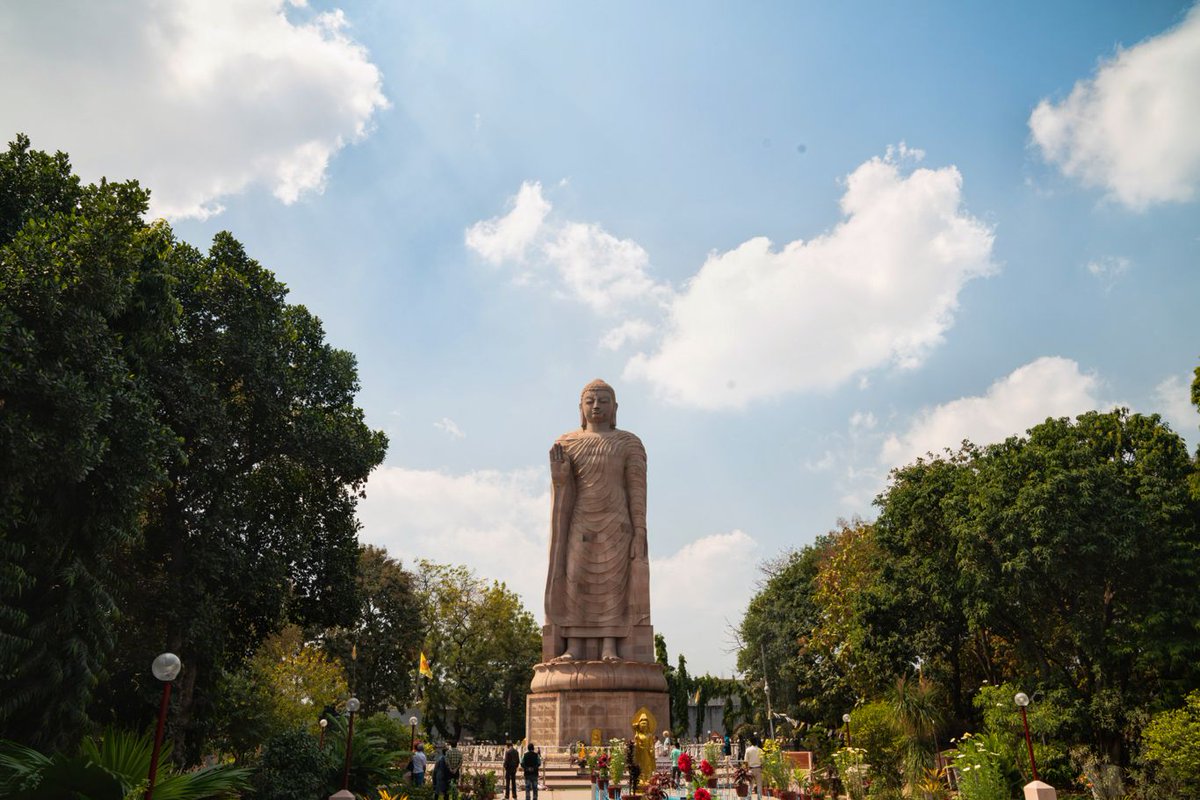 Tranquil vibes and timeless tales in Sarnath. 
📖 #SarnathDiaries #TravelGoals #BuddhistHeritage #HistoricalWonders #ExploreIndia #SpiritualJourney #AncientHistory #IncredibleIndia