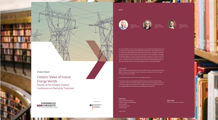 From roof-top solar to wind farms in the neighborhood: participation and co-determination in #EnergyTransition are important to people. Report of #Ariadne experts @MCC_Berlin on citizens' discussion of future energy worlds now in English 👉 ariadneprojekt.de/publikation/re… @BMBF_Bund