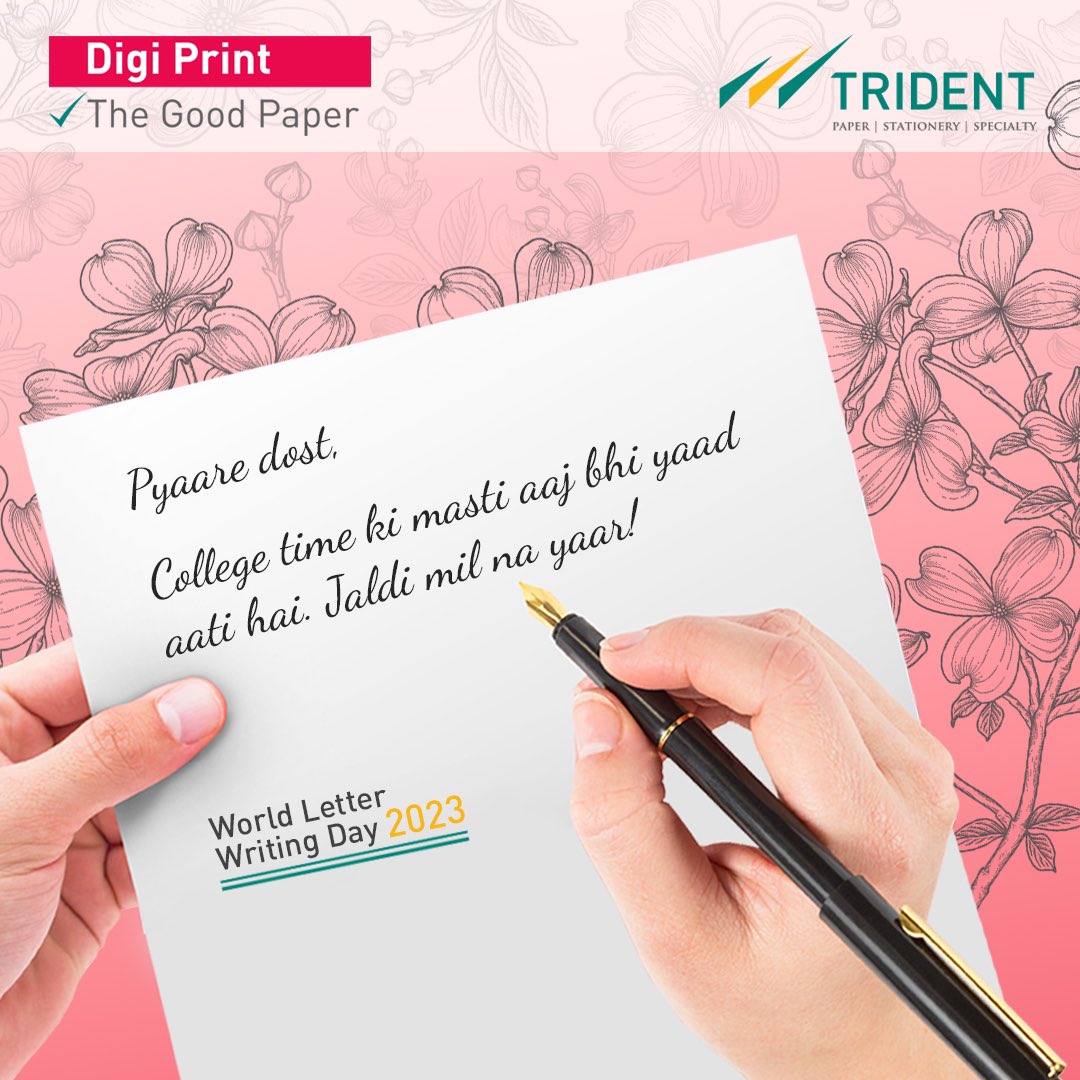 TridentGroupGLB's tweet photo. Handwritten letters carry the warmth of personal touch in this digital age. Take a moment to pen your thoughts, share memories, or express your feelings on paper. Let your words create lasting connections that transcend screens.
#tridentgroup #tridentpaper #paper #stationery https://t.co/isunl9bHje