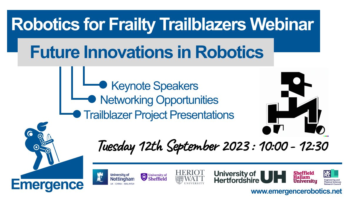 Our Trailblazer projects are exploring future innovations in robotics and this is an exciting opportunity to find out more!

emergencerobotics.net/events-and-net…

An event not to be missed! Register now: forms.office.com/e/7pPBsVnZPy