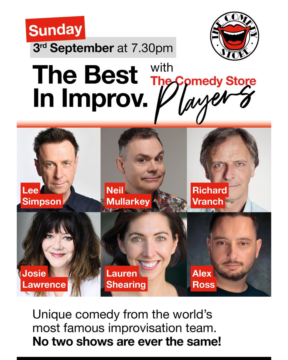 Let’s start September with lots of laughter! thecomedystore.co.uk