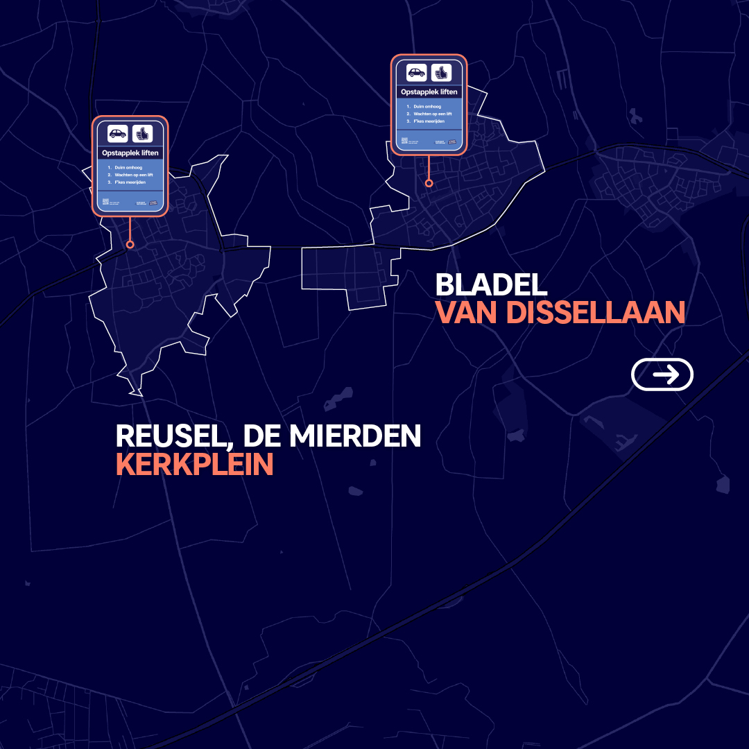 gemeenteRDM's tweet image. Sinds vandaag staan er in De Kempen alvast vier tijdelijke liftpunten. Wil jij F'kes meerijden met een dorpsgenoot? Ga dan naar de grote blauwe duim voor het gemeentehuis en rijd samen naar je volgende bestemming! Meer weten over F'kes meerijden? Ga naar: reuseldemierden.nl/fkes-meerijden.