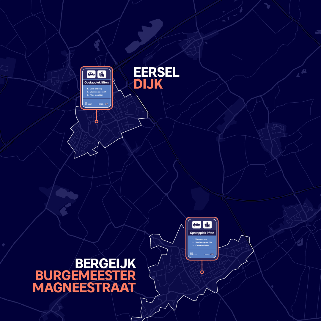 Sinds vandaag staan er in De Kempen alvast vier tijdelijke liftpunten. Wil jij F'kes meerijden met een dorpsgenoot? Ga dan naar de grote blauwe duim voor het gemeentehuis en rijd samen naar je volgende bestemming! Meer weten over F'kes meerijden? Ga naar: reuseldemierden.nl/fkes-meerijden.