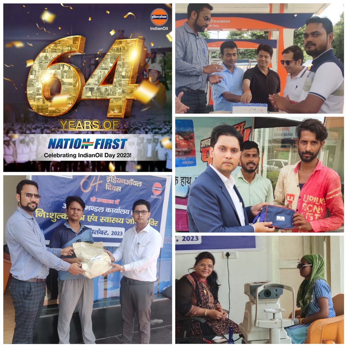 Pehle Indian, Phir Oil !!

On the occasion of 64th IndianOil Day, Celebrating the bond of trust and respect with our esteemed customers at SWAGAT ROs under Agra DO

#NationFirst
#AlwaysOnDuty

<a href="/ChairmanIOCL/">ChairmanIOC</a> <a href="/DirMktg_iocl/">Director (Marketing), IndianOil</a> <a href="/Bohrashyam2/">Shyam Bohra</a> <a href="/AjayGargioc/">Ajay Garg</a> <a href="/GeetikaMehra4/">Geetika Mehra</a> <a href="/ioclupso2/">IOCL_UPSO-2</a>