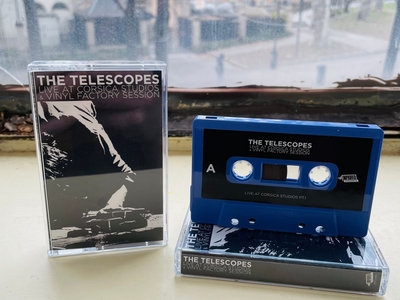 #TheTelescopes Live At @Corsica_Studios for @OlasKoolKitchen on.  Featuring @OneUniqueSignal.  LTD edition yellow vinyl and cassette now back in stock.  #BandcampFriday.  #keepmusicalive.

Vinyl:
thetelescopes.bandcamp.com/album/live-at-…

Cassette:
thetelescopes.bandcamp.com/merch/live-at-…