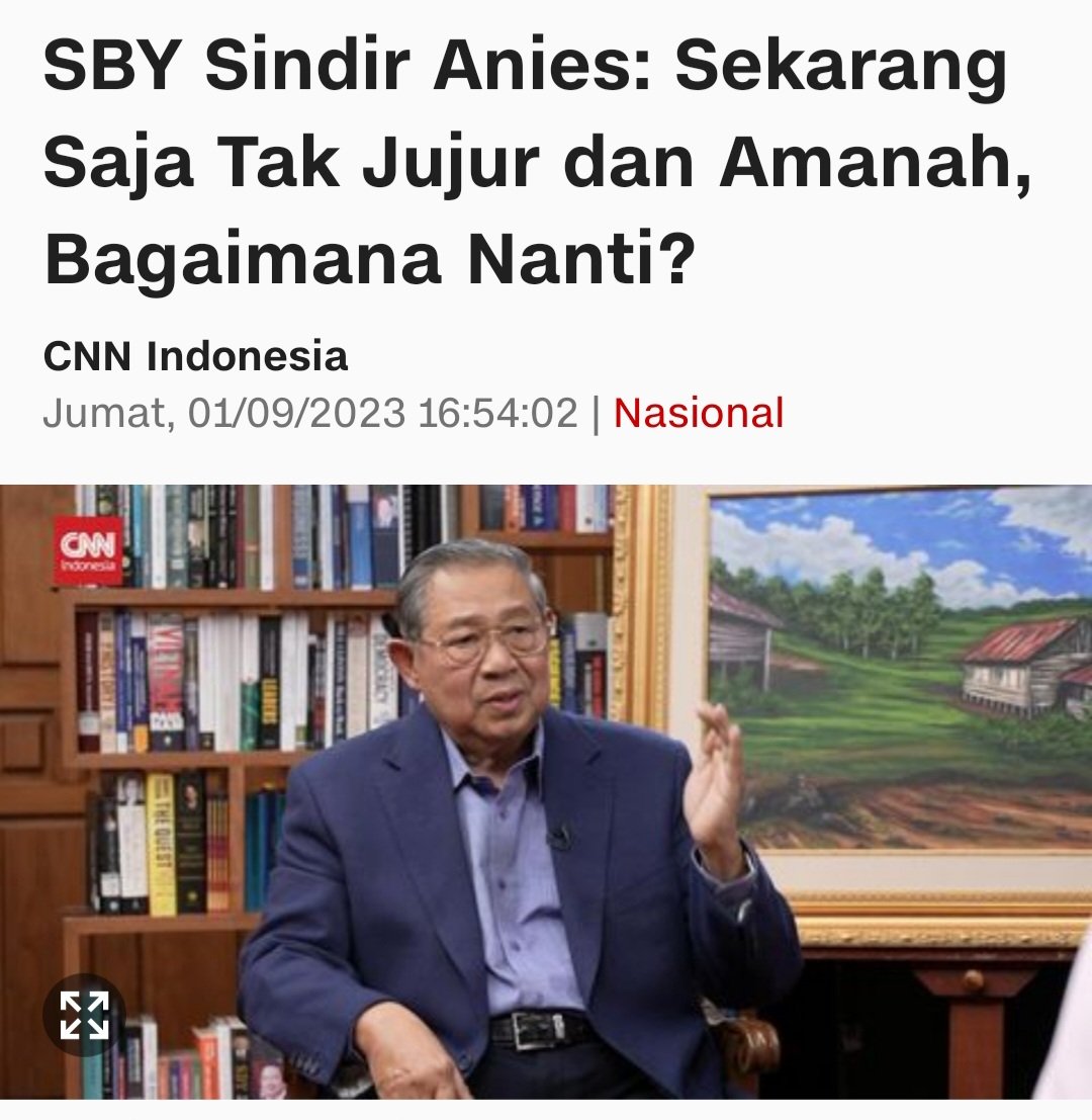 JhonSitorus_18's tweet photo. Mestinya SBY SADAR dari tahun lalu. Track Record Abas sangat TEBAL dalam tinta KEBOHONGAN

5 Tahun Warga Jakarta DIBOHONGI dengan berbagai anggaran TAK MASUK AKAL

Jangankan SBY, Prabowo dan Jokowi pun DITIKUNG

Lalu kalian seolah2 TERSAKITI sekarang? Kalian yg sengaja BLUNDER https://t.co/c3l5YFJfmB