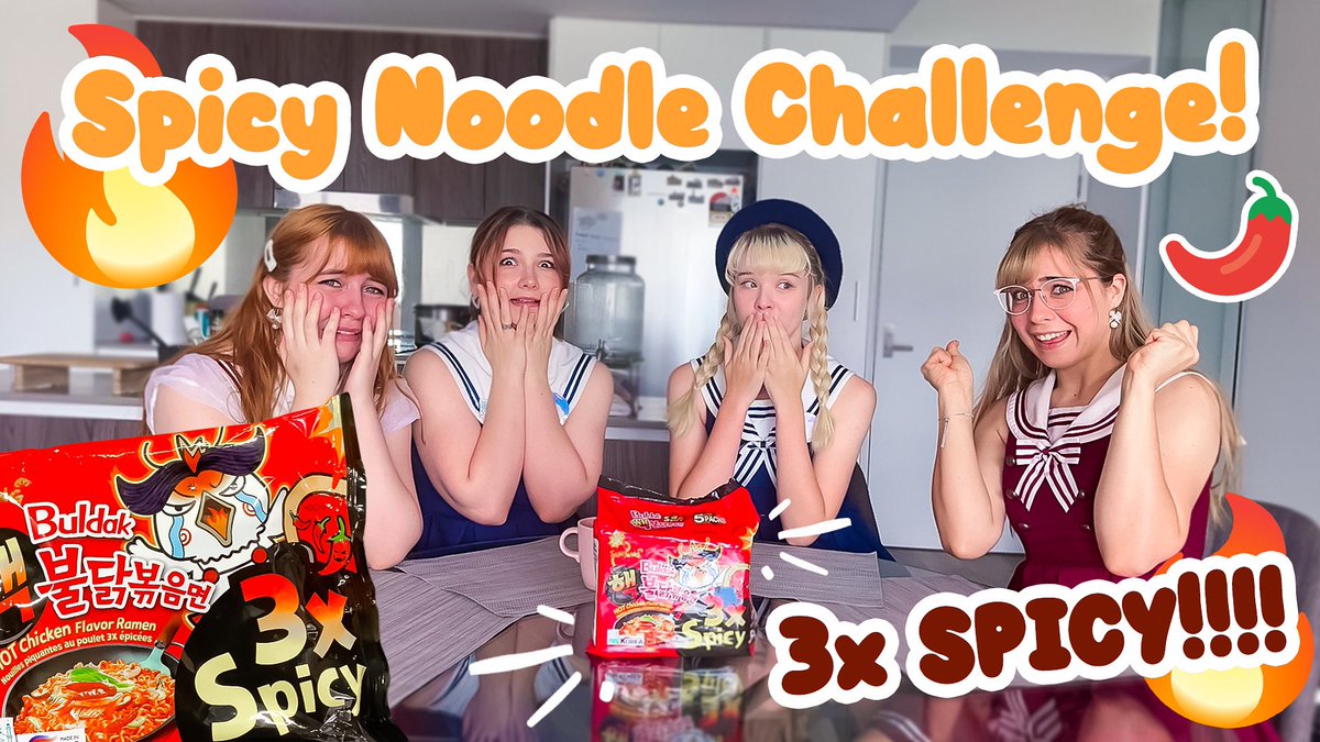 melo__para's tweet photo. 🔥 IDOLS X SPICY NOODLES 🔥

What could go wrong?
The answer is everything, ok EVERYTHING.

Head over to YouTube to see us suffer!

https://t.co/mPTW3qlQ2C

#idol #地下アイドル https://t.co/s2UwYSbWwX