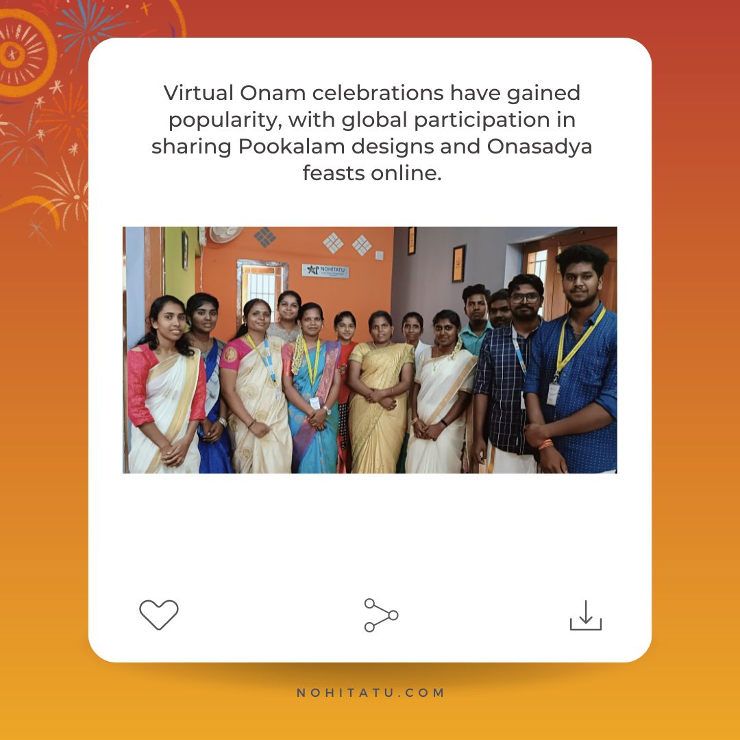 Nohitatu's tweet photo. Give that screen a friendly swipe to the right and step into the world of #nohitatians, where we celebrated the magical Onam festival in all its vibrant glory!

#onam #onamcelebration #onamvibes #nohitatu https://t.co/phSc7zpC3Y