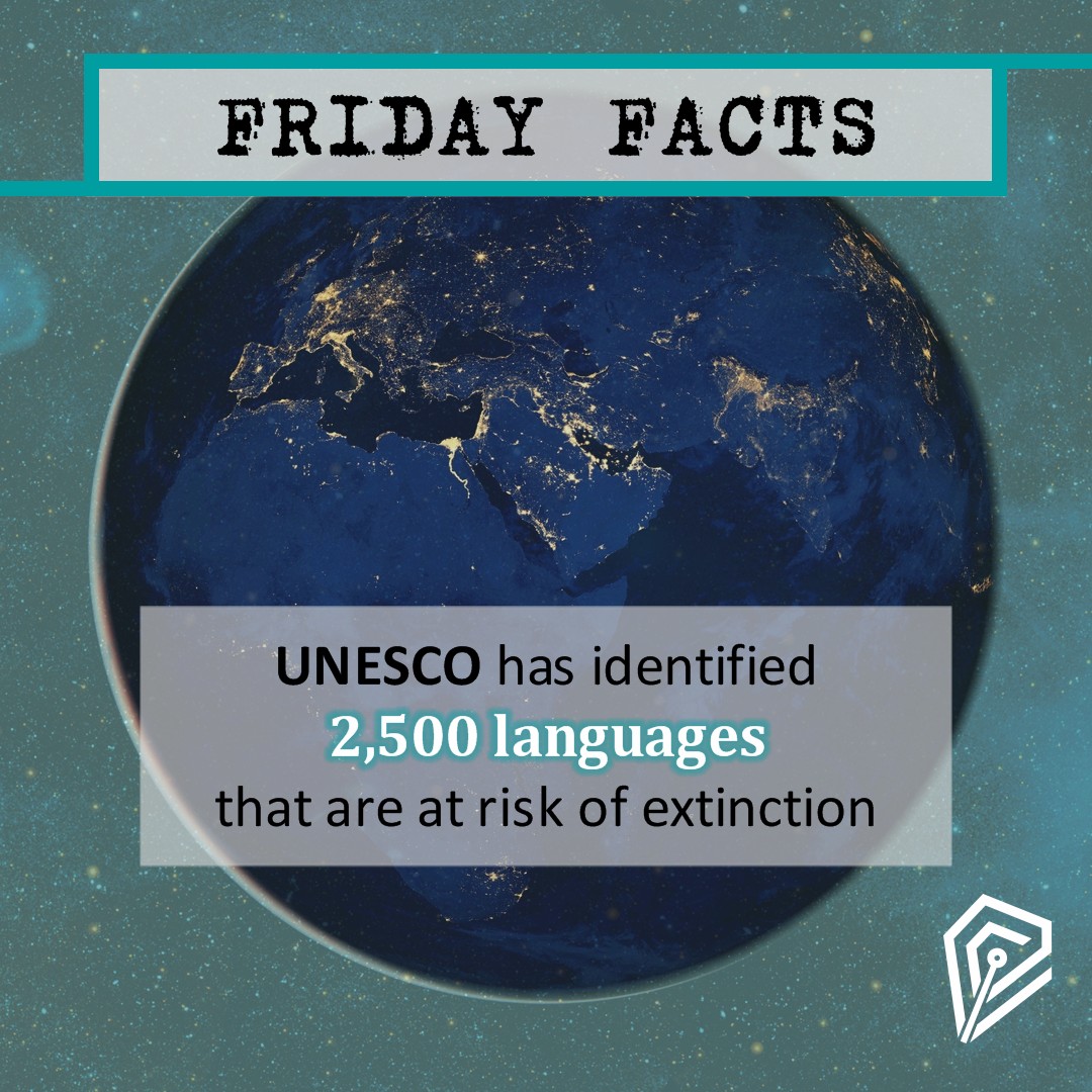 Today's Friday Facts! A day to divulge (fun) facts about countries and languages ✨

Did you know...? There are around 2500 languages at risk of extintion according to UNESCO. 😔

#EndangeredLanguages #LinguisticDiversity #translation #languages #translationservices #SwiftLingua